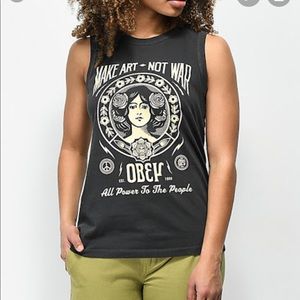 NEW Obey Make Art Not War Tank